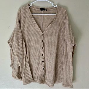Urban Outfitters Out From Under Soft Lightweight Button-Down Sweater